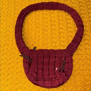 Free People Quilted Baby Carryall Sling Bag in Mahogany